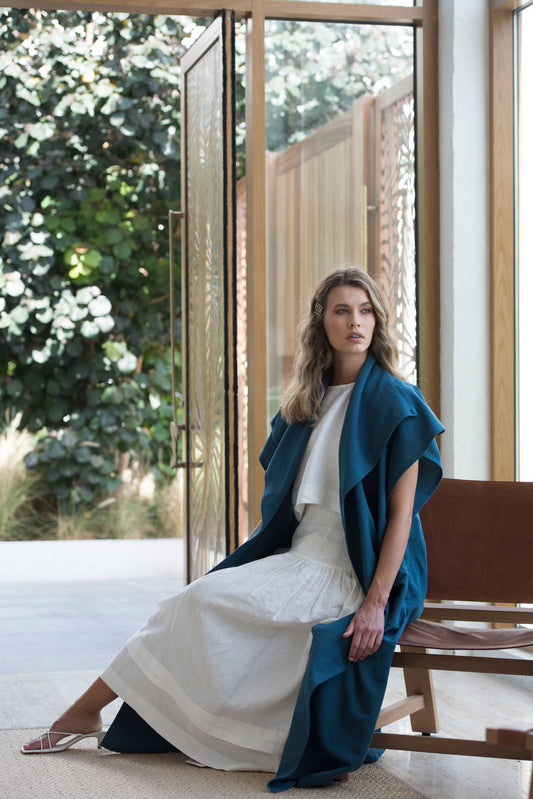 Lelia Teal Poncho