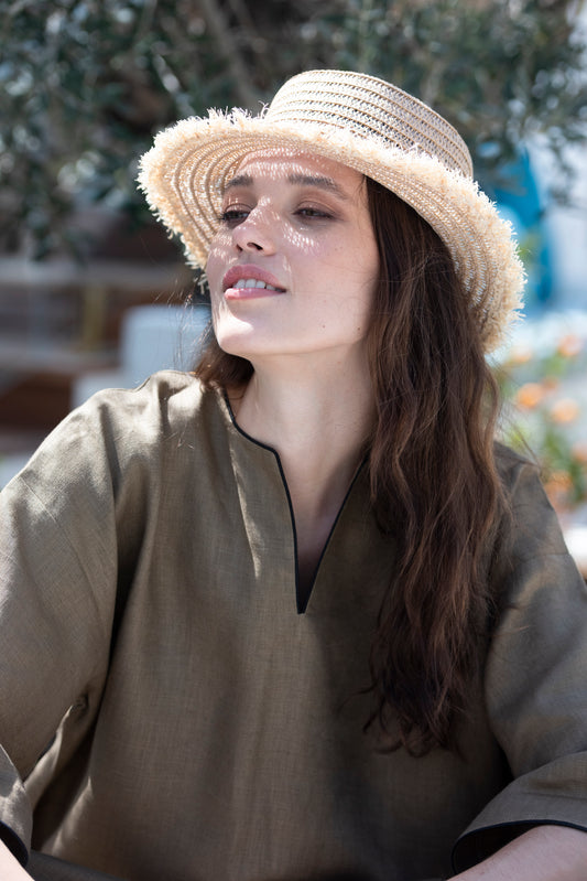 Irish Linen Set in Mocha