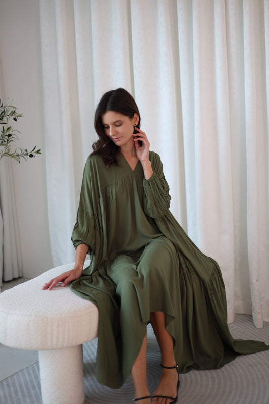 Easy Days Dress Olive Green