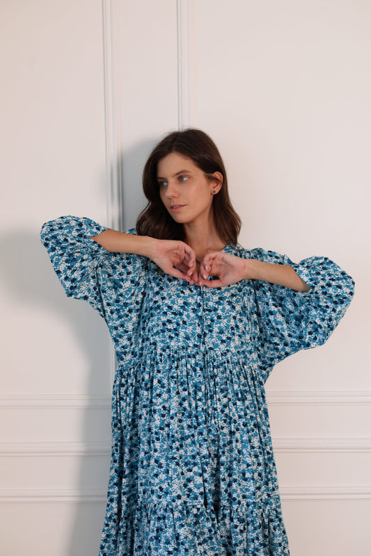 Azure Petals Dress